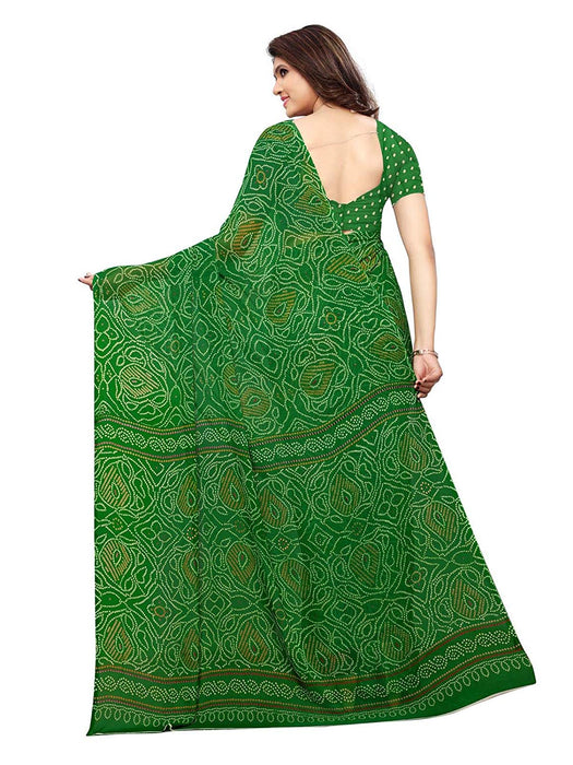 Green Color Georgette Saree only in Bigswipe