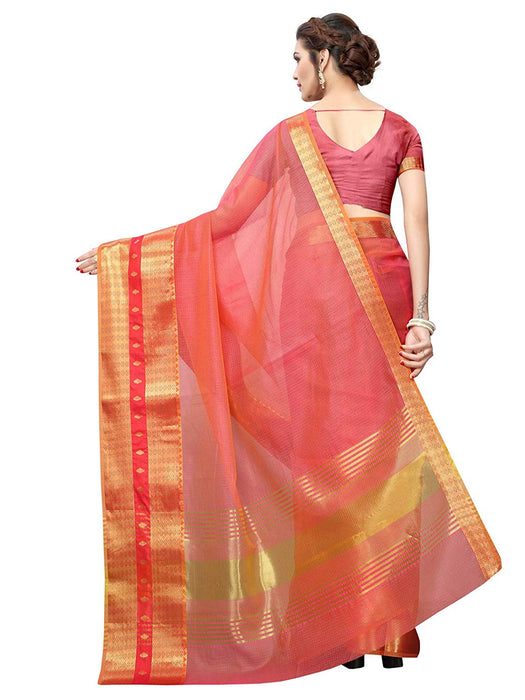 Pink Color Poly Silk Saree only in Bigswipe