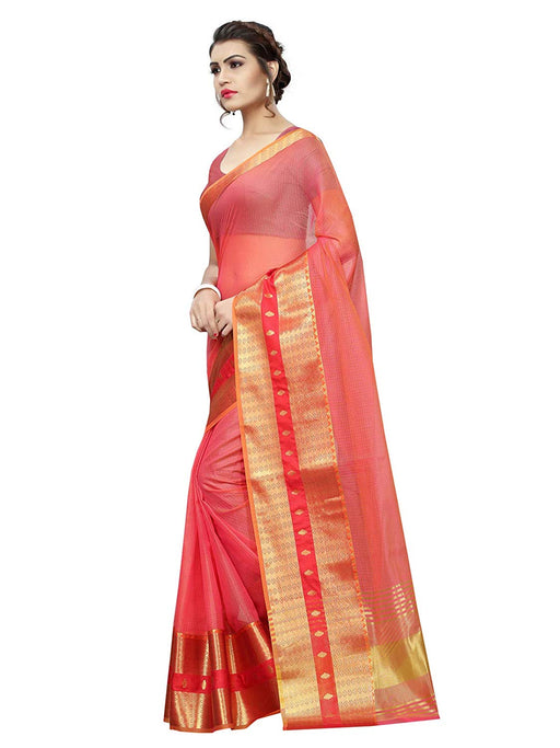 Pink Color Poly Silk Saree only in Bigswipe