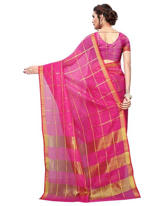 Pink Color Poly Silk Saree only in Bigswipe