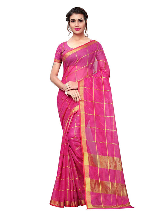 Pink Color Poly Silk Saree only in Bigswipe