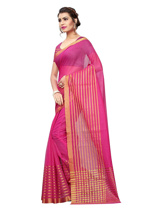 Pink Color Poly Silk Saree only in Bigswipe