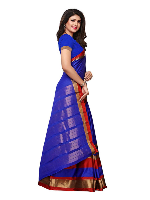 Blue Color Poly Silk Saree only in Bigswipe