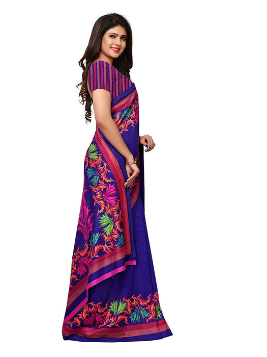 Purple, Multi Color Georgette Saree