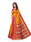 Yellow, Red, Multi Color Poly Silk Saree