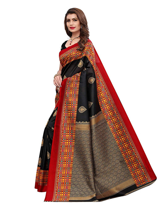 Black, Maroon, Multi Color Poly Silk Saree only in Bigswipe