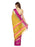 Yellow, Pink Color Poly Silk Saree