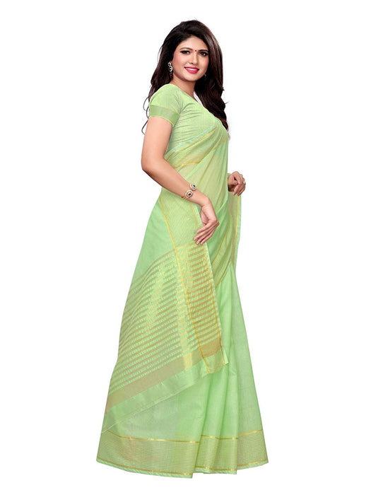 Green Color Poly Silk Saree only in Bigswipe