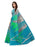 Turquoise, Multi Color Bhagalpuri Silk Saree