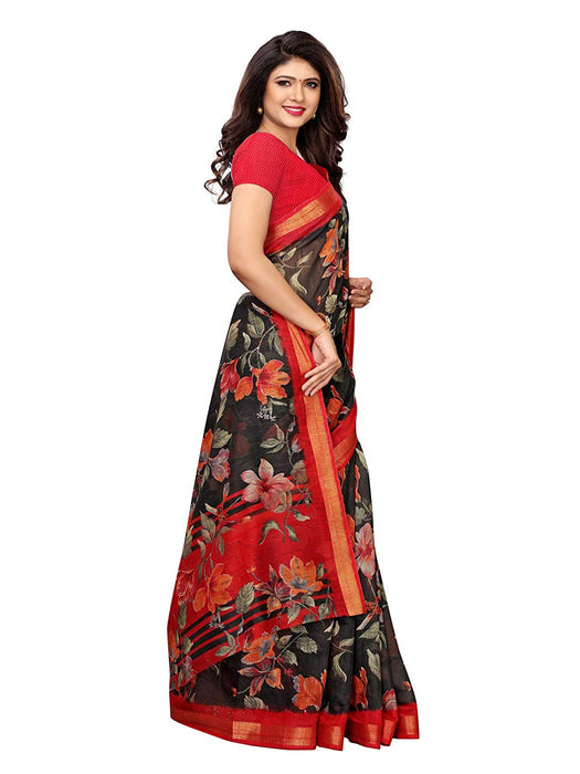 Black, Maroon, Multi Color Cotton Silk Saree only in Bigswipe