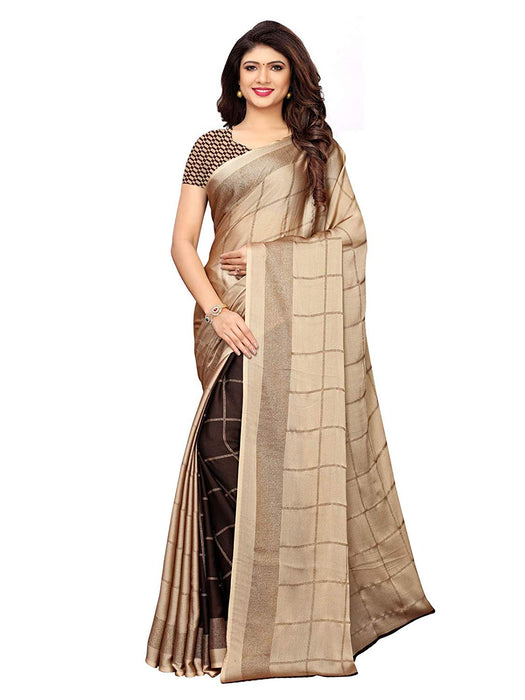 Brown Color Shimmer Saree only in Bigswipe