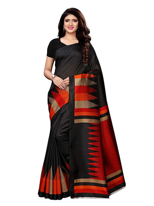 Black, Multi Color Art Silk Saree only in Bigswipe