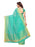 Turquoise Color Cotton Silk Saree