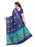 Navy Blue, Turquoise Color Khadi Silk (Art Silk) Saree only in Bigswipe