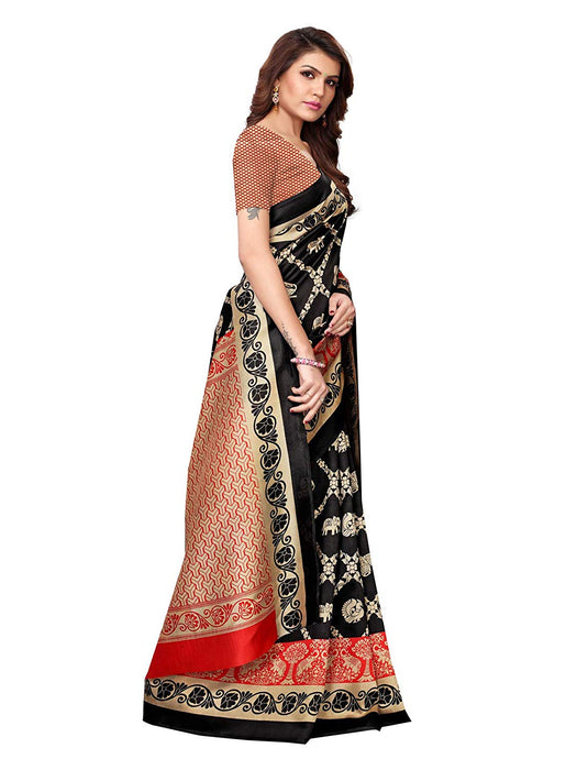 Black, Maroon Color Art Silk Saree only in Bigswipe