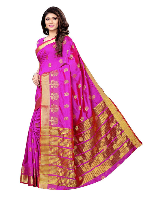 Pink Color Poly Silk Saree only in Bigswipe