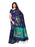 Navy Blue, Turquoise, Multi Color Poly Silk Saree only in Bigswipe