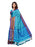 Turquoise, Purple Color Poly Silk Saree