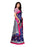 Navy Blue, Silver Color Poly Silk Saree only in Bigswipe