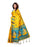 Yellow, Turquoise Color Art Silk Saree