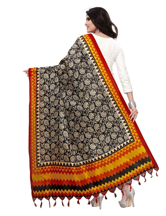 Balck, Mustard, Multi Color Bhagalpuri Dupatta only in Bigswipe