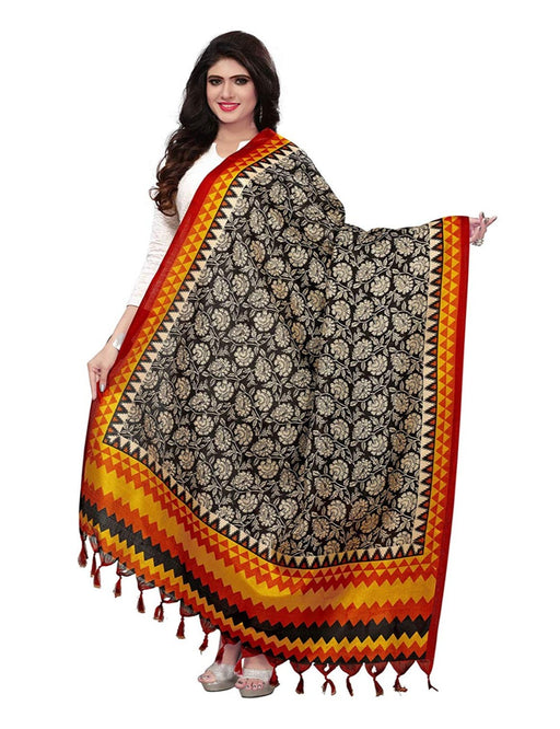 Balck, Mustard, Multi Color Bhagalpuri Dupatta only in Bigswipe