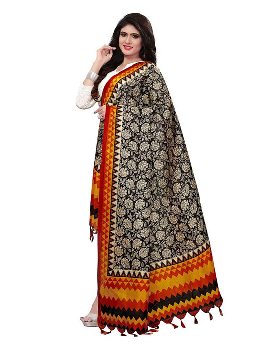 Balck, Mustard, Multi Color Bhagalpuri Dupatta only in Bigswipe