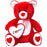 I love U Teddy With Heart - 60Cm - Red only in Bigswipe