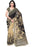 Printed Faux Georgette Black Color Saree only in Bigswipe