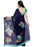 Printed Faux Georgette Blue Color Saree only in Bigswipe