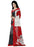 Printed Faux Georgette Red Color Saree only in Bigswipe