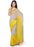 Printed Faux Georgette Yellow Color Saree only in Bigswipe