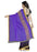 Printed Faux Georgette Purple Color Saree only in Bigswipe
