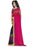 Printed Faux Georgette Pink Color Saree only in Bigswipe
