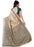 Cream Color Printed Bhagalpuri Silk Saree With Blouse only in Bigswipe