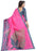 Pink Color Printed Bhagalpuri Silk Saree With Blouse only in Bigswipe