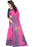 Pink Color Printed Bhagalpuri Silk Saree With Blouse only in Bigswipe