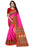 Pink And Red Color Printed Bhagalpuri Silk Saree With Blouse only in Bigswipe