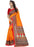 Yellow And Red Color Printed Bhagalpuri Silk Saree With Blouse