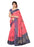 Pink Color Printed Bhagalpuri Silk Saree With Blouse only in Bigswipe