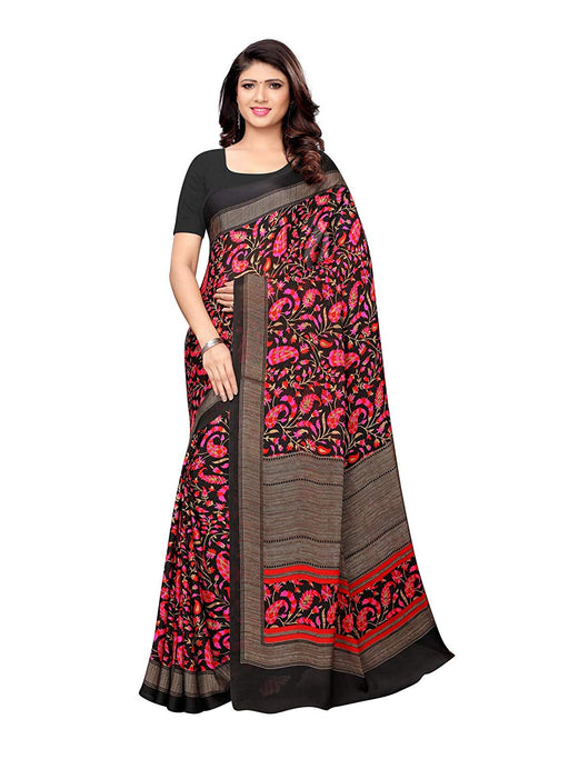 Black, Pink, Multi Color Chiffon Saree only in Bigswipe