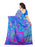 Blue, Multi Color Crepe Saree only in Bigswipe