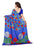 Blue, Multi Color Crepe Saree only in Bigswipe