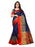 Navy Blue, Golden Color Chanderi Silk Saree only in Bigswipe