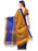 Yellow, Blue Color Poly Silk Saree