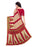 Red, Beige Color Georgette Saree