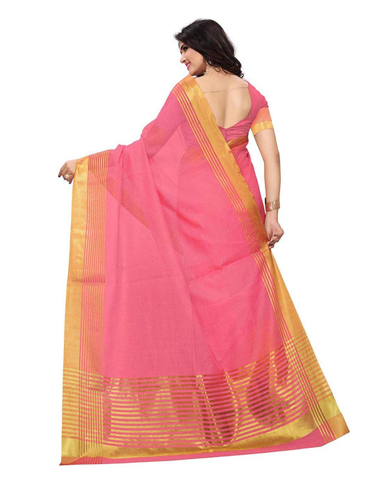 Peach Color Cotton Silk Saree only in Bigswipe