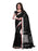 Black Color Poly Linen Saree only in Bigswipe