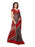 Grey, Red Color Georgette Saree only in Bigswipe