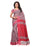 Grey (Red) Color Linen Saree only in Bigswipe